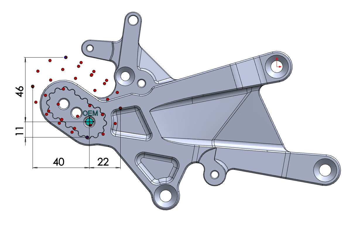 Fußrastenanlage Ducati Panigale V4 / S / V4R (2025-)