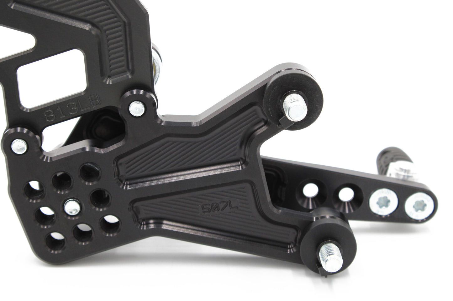 Fußrastenanlage für das Motorrad Aprilia RSV4 / Tuono 1100 (2017– ) mit Umkehrschaltung