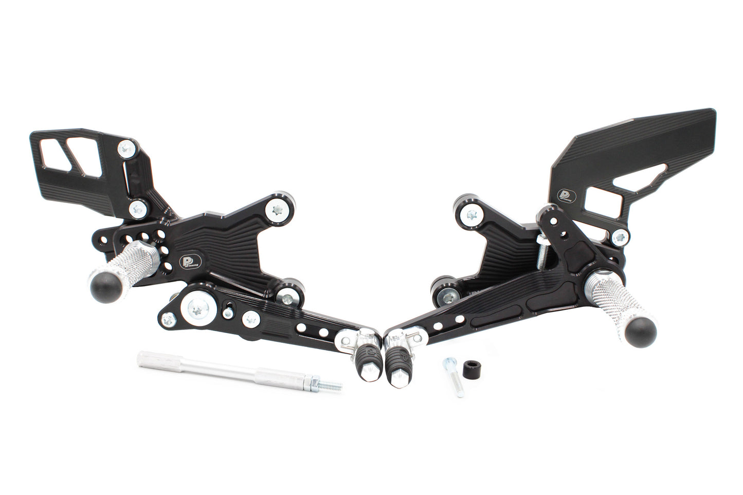 Fußrastenanlage für das Motorrad Aprilia RSV4 / Tuono 1100 (2017– ) mit Umkehrschaltung