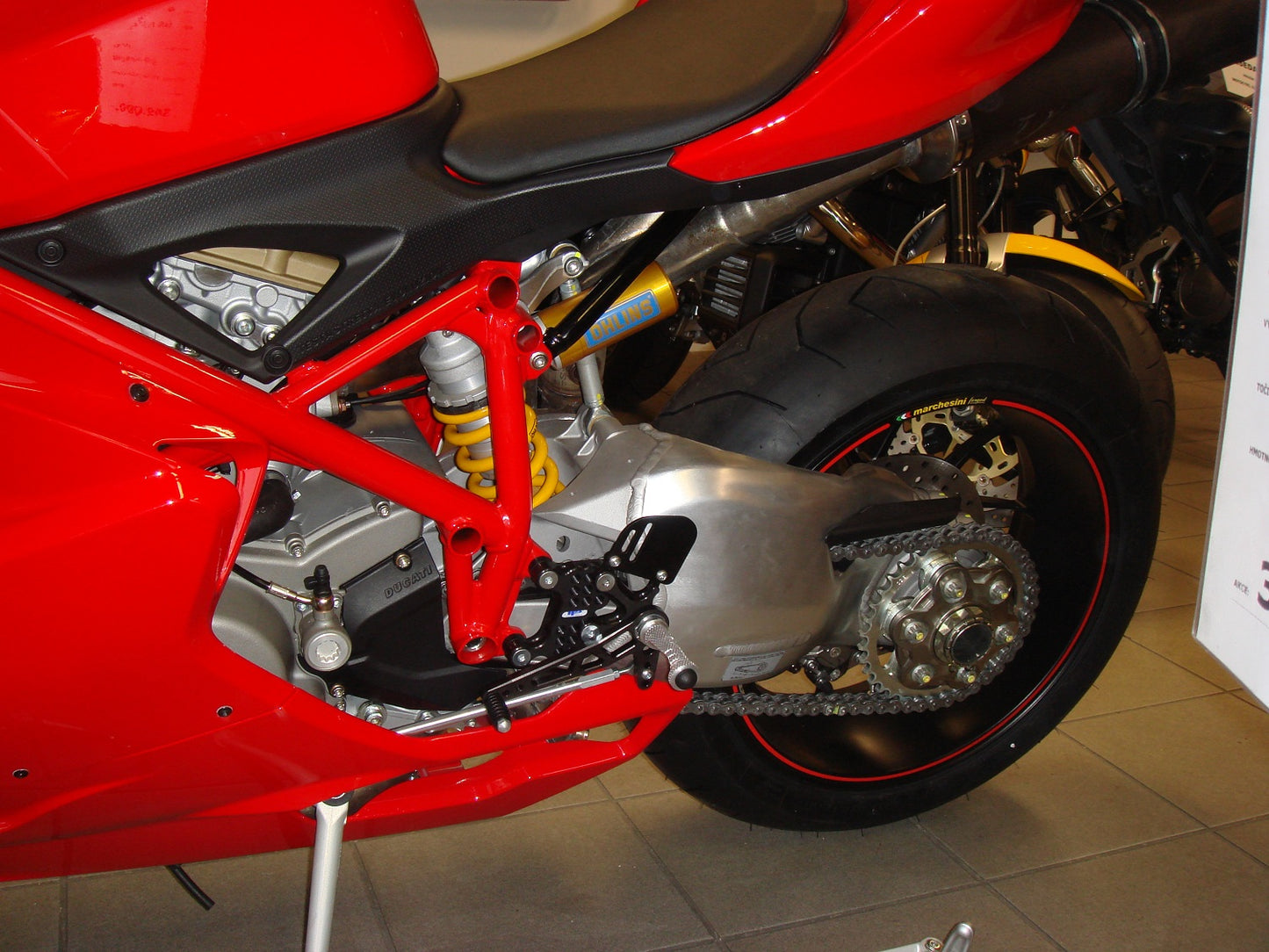 Fußrastenanlage Ducati 1098, 1198, 848