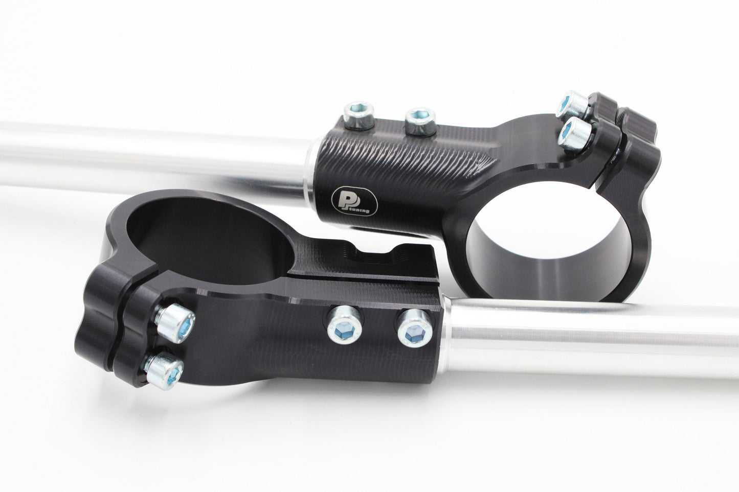 Lenkerstummel mit Einstellung des Lenkrohr Winkel Ø 50 mm, schwarz, Offset 12mm, typ AGO