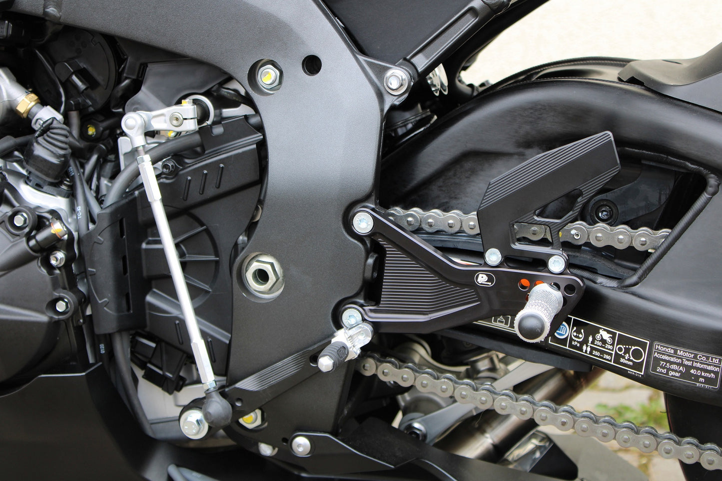Fußrastenanlage Honda CBR 1000RR (2020 - ) mit Umkehrschaltung