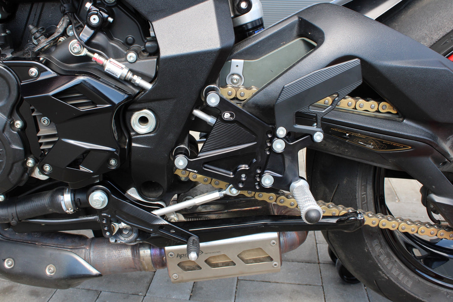 Fußrastenanlage MV Agusta F3 800 Brutale (2017- 2022) mit Umkehrschaltung