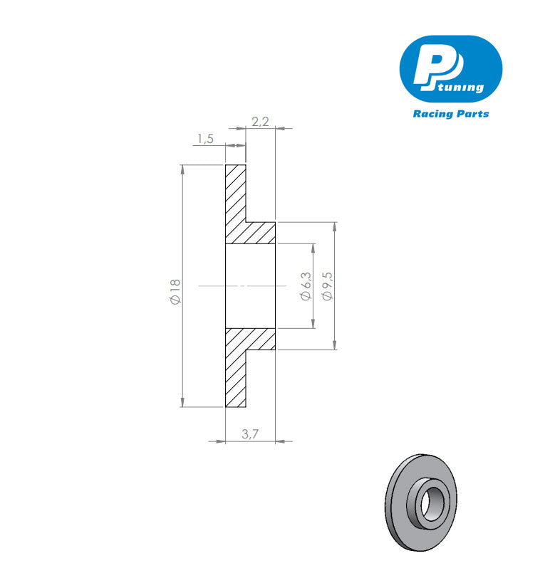 Set of fairing washers