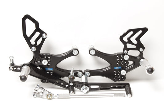 Fußrastenanlage Triumph Daytona 675 (2006-2012) mit Umkehrschaltung