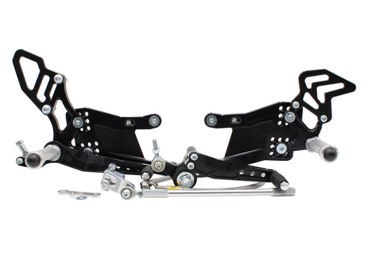 Fußrastenanlage Yamaha R1 (2007-2008) mit Umkehrschaltung
