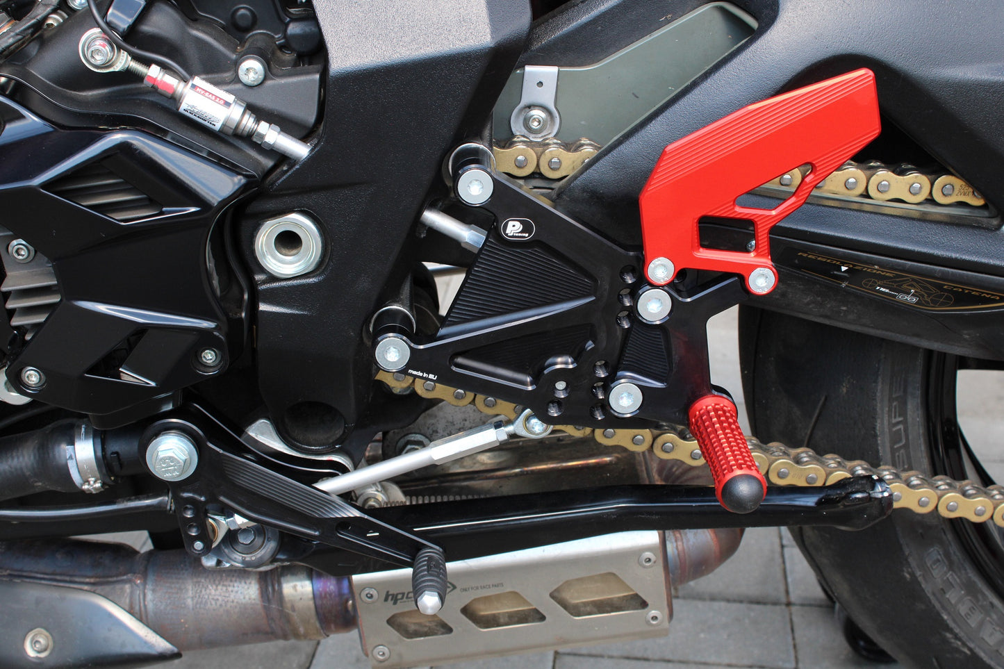 Fußrastenanlage MV Agusta F3 800 Brutale (2017- 2022) mit Umkehrschaltung