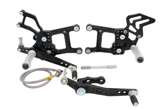 Fußrastenanlage Yamaha R1 (2015 - 2019)  mit Umkehrschaltung